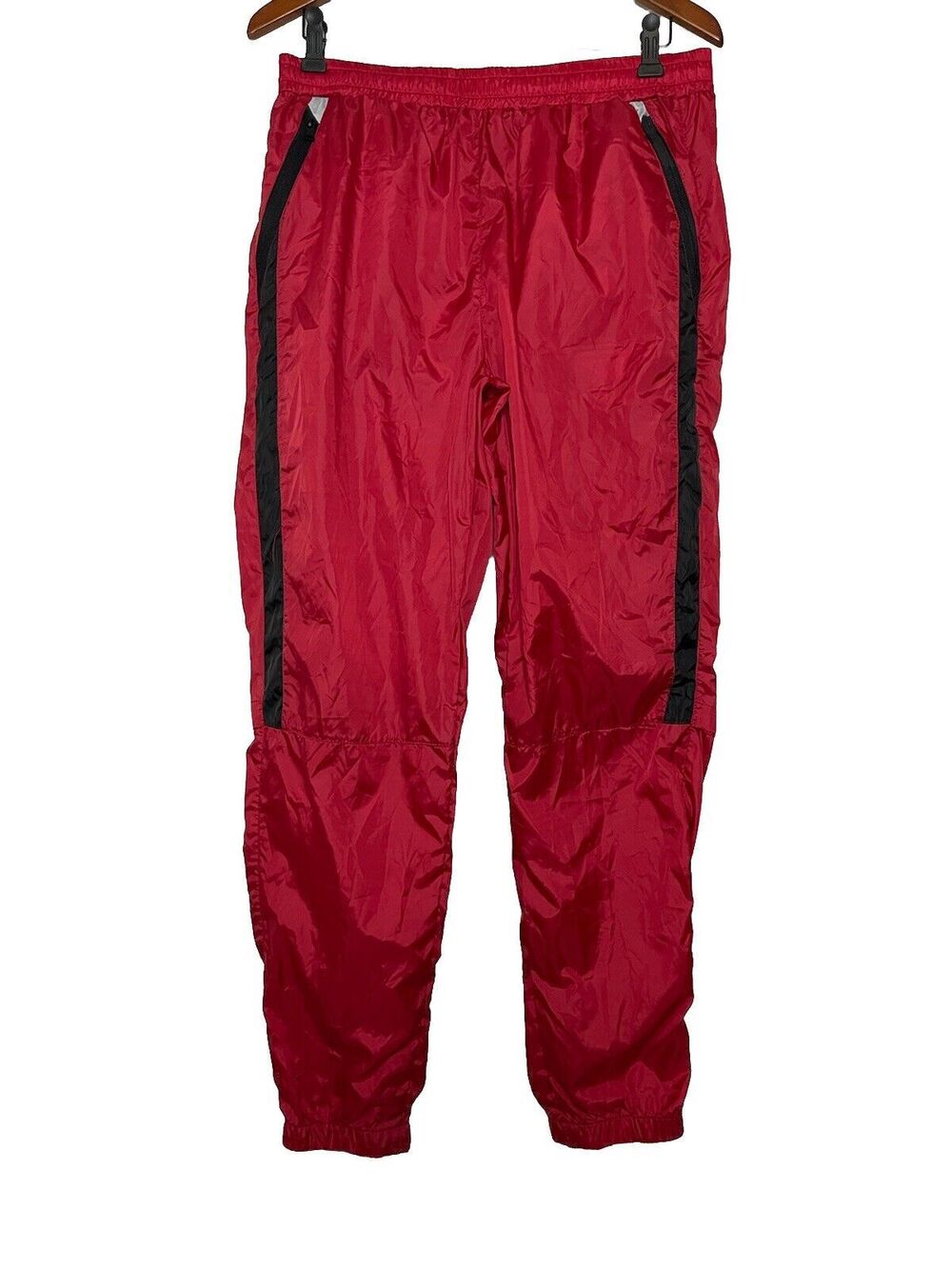 South Pole Women's Large Red Windbreaker Jogger Pants Elastic Pull On